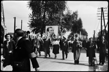 May Day Parade, representatives of the Urban Construction Union. Kraków, 1 May 1951.

Defilada pierwszomajowa, reprezentanci Zjednoczenia Budownictwa Miejskiego, Kraków, 1 maja 1951.

Photo by Wiktor Pental/idealcity.pl

