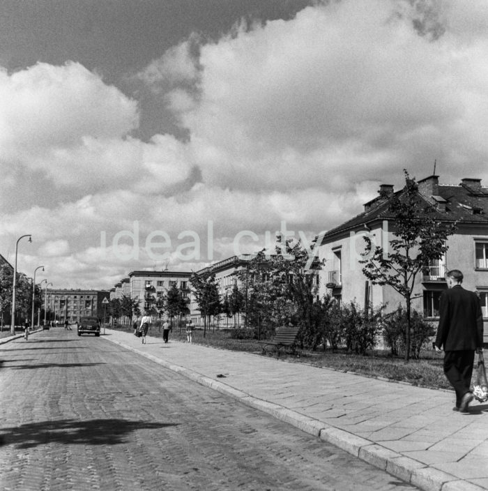 Ulica Stanisława Mierzwy, wcześniej Władysława Hubnera (1949-1960), Komunistycznej Partii Polskiej (1960-1991).
Po prawej Osiedle Willowe oraz Osiedle Hutnicze, w perspektywie na wprost Osiedle Centrum A (A-31).

fot. Wiktor Pental/idealcity.pl
