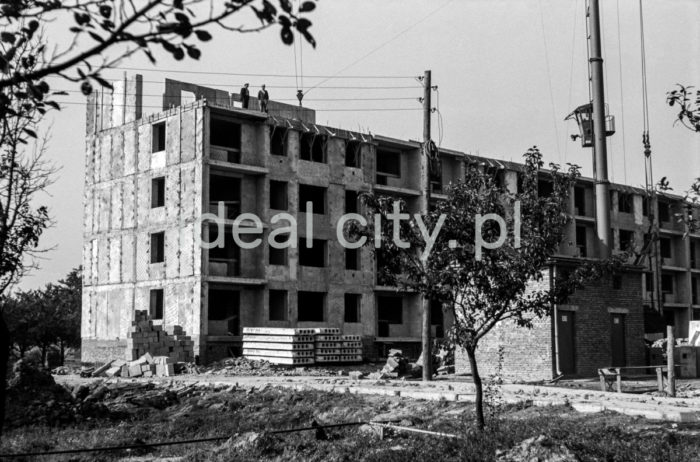 A construction site on the Ugorek Estate in Kraków. 1960s.

Budowa bloków na Osiedlu Ugorek w Krakowie. Lata 60. XX w.

Photo by Henryk Makarewicz/idealcity.pl




