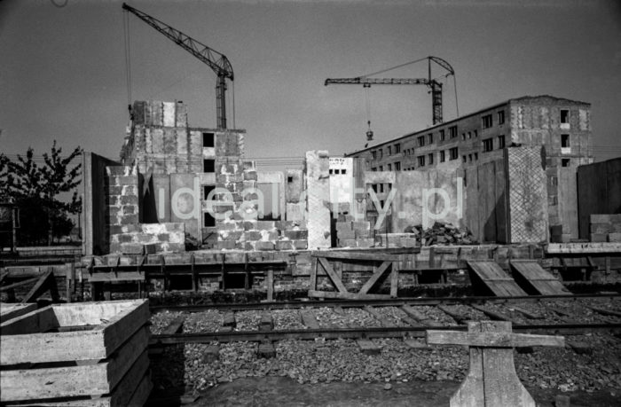 A construction site on the Ugorek Estate in Kraków. 1960s. 

Budowa bloków na Osiedlu Ugorek w Krakowie. Lata 60. XX w.

Photo by Henryk Makarewicz/idealcity.pl


