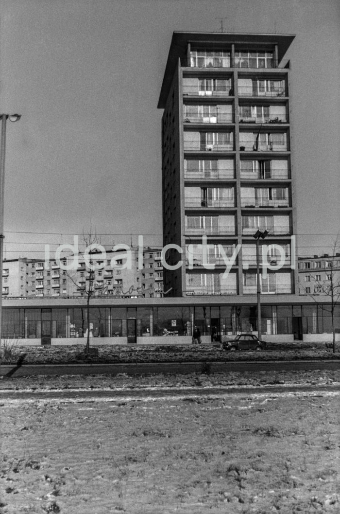 A tower block on the Centrum D Estate. 1960s.

Wysokościowiec na Osiedlu Centrum D. Lata 60. XX w.

Photo by Henryk Makarewicz/idealcity.pl



