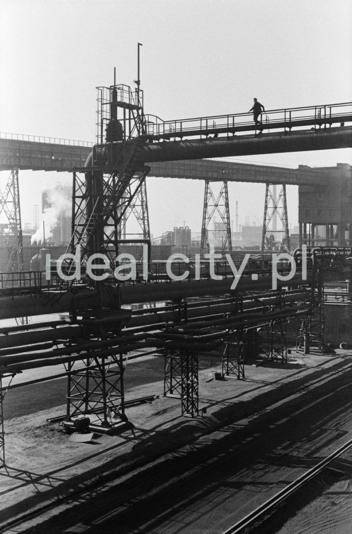 Lenin Metallurgical Combine. Pipelines, gas installation and conveyors at the steelworks. 1960s.

Kombinat metalurgiczny im. Lenina, fragmenty rurociągów i instalacji chemicznych oraz galerie taśmociągów na terenie huty, lata 60.

Photo by Henryk Makarewicz/idealcity.pl



