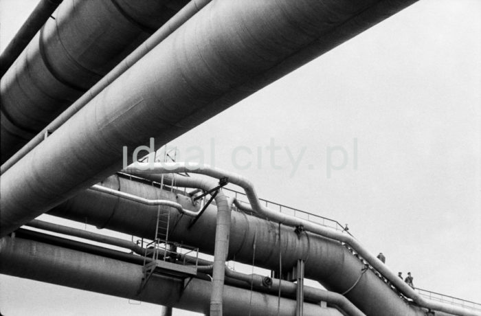 Lenin Metallurgical Combine, steel construction, gas pipelines and installations at the steelworks. 1960s.

Kombinat metalurgiczny im. Lenina, fragmenty konstrukcji stalowych i gazociągów oraz instalacji na terenie huty, lata 60.

Photo by Henryk Makarewicz/idealcity.pl



