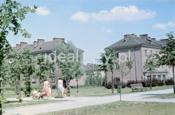 Wandy Estate, late 1950s. Right: Wandy Estate, corner building at the intersection of Gustawa Daniłowskiego Street and Jana Pawła II Alley (John Paul II Alley, previously Aleja Lenina – Lenin Alley, 1949-58, Igołomska Street – 1958-75) and Rewolucji Kubańskiej Street – Cuban Revolution Street, 1975-91). 1950s. Colour photography.

Osiedle Wandy, koniec lat 50. XX. Po prawej Osiedle Wandy, blok narożny u zbiegu ulic Gustawa Daniłowskiego i alei Jana Pawła II (wcześniej Lenina (aleja) (1949-1958)2) Igołomska (1958-1975), Rewolucji Kubańskiej (1975-1991). Lata 50. XX w.
Fotografia barwna.

Photo by Wiktor Pental/idealcity.pl

