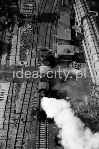 Lenin Metallurgical Combine, fragment of the railway network. Early 1960s.

Kombinat metalurgiczny im. Lenina, fragment infrastruktury kolejowej, początek lat 60. XX w.

Photo by Henryk Makarewicz/idealcity.pl

