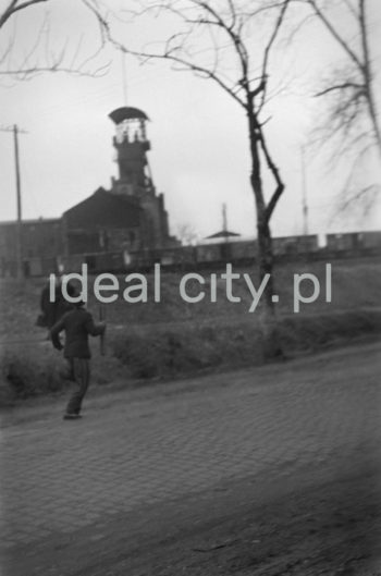 Sztafeta Pokoju, w tle budynki Kopalni Katowice. 1949r.

fot. Henryk Makarewicz/idealcity.pl
